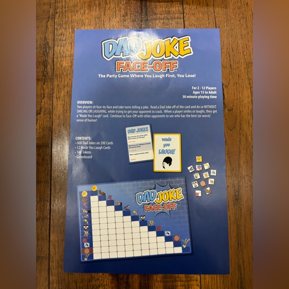 Dad Joke Face-Off Party Game, Board Game with Cards - Picture 6 of 9